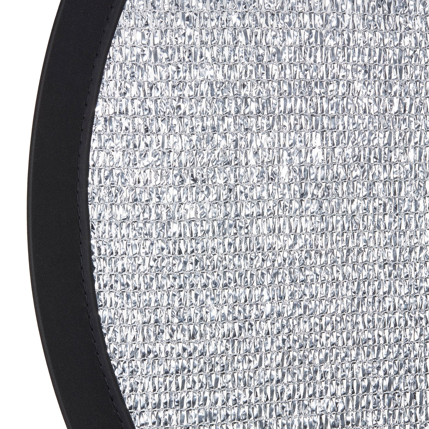 Close-up of the Godox W-RFT80 80cm (32") Windproof Silver Collapsible Reflector's surface texture