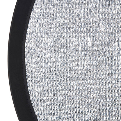 Close-up of the Godox W-RFT80 80cm (32") Windproof Silver Collapsible Reflector's surface texture