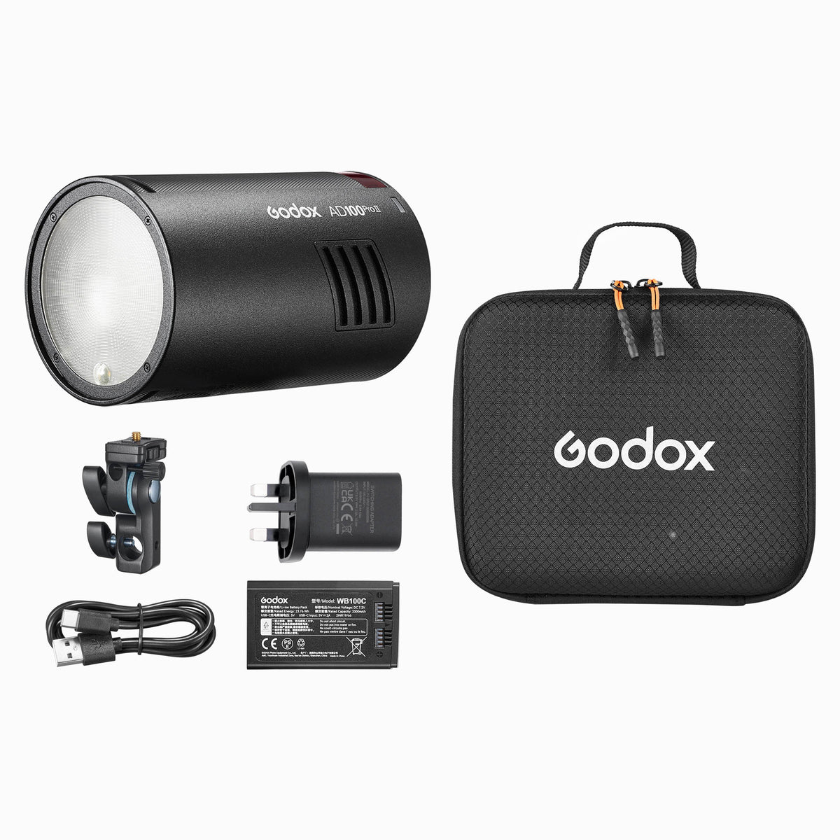 AD100ProII 100Ws Pocket Flash & S3 Bowens Bracket Kit