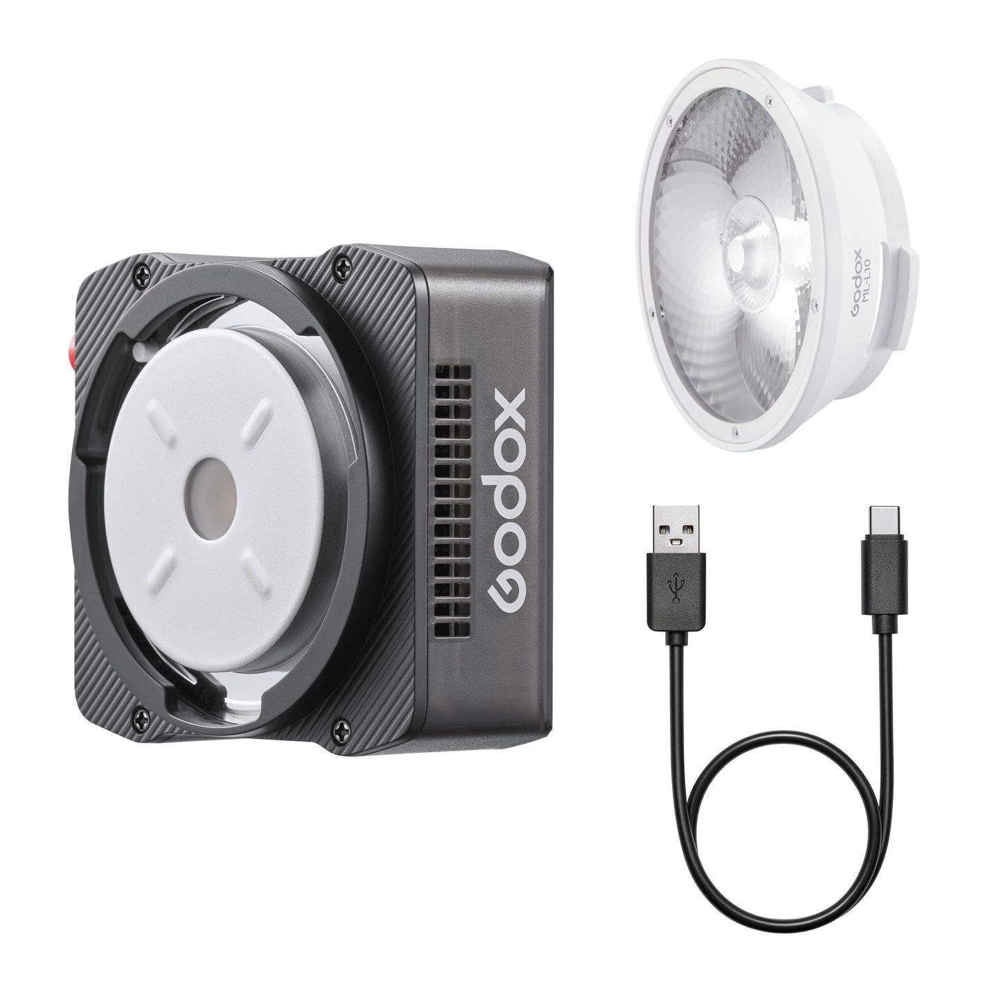 ML40R Compact Magnetic RGB Video Light With Built-In USB-C Rechargeable Battery