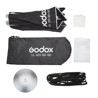 UL-BOX-60 60'x60cm (2'x2') Easy-Open Square Umbrella Softbox By Godox