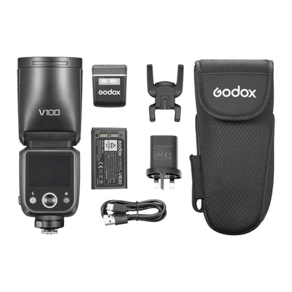 Godox V100 100Ws Round-Head Speedlite - Box Content