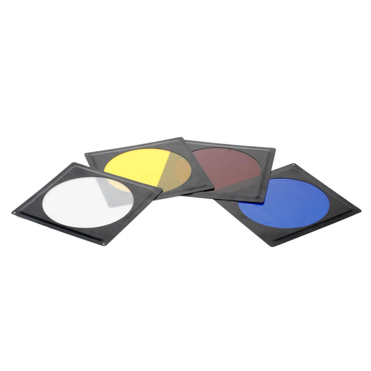 Set of 4 Replacement Coloured Gels for PiXAPRO 17.5cm Universal Barn Doors