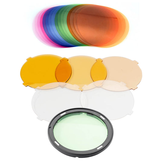 Godox Round-Head Colour Correction Gel Set with Magnetic Ring Mount