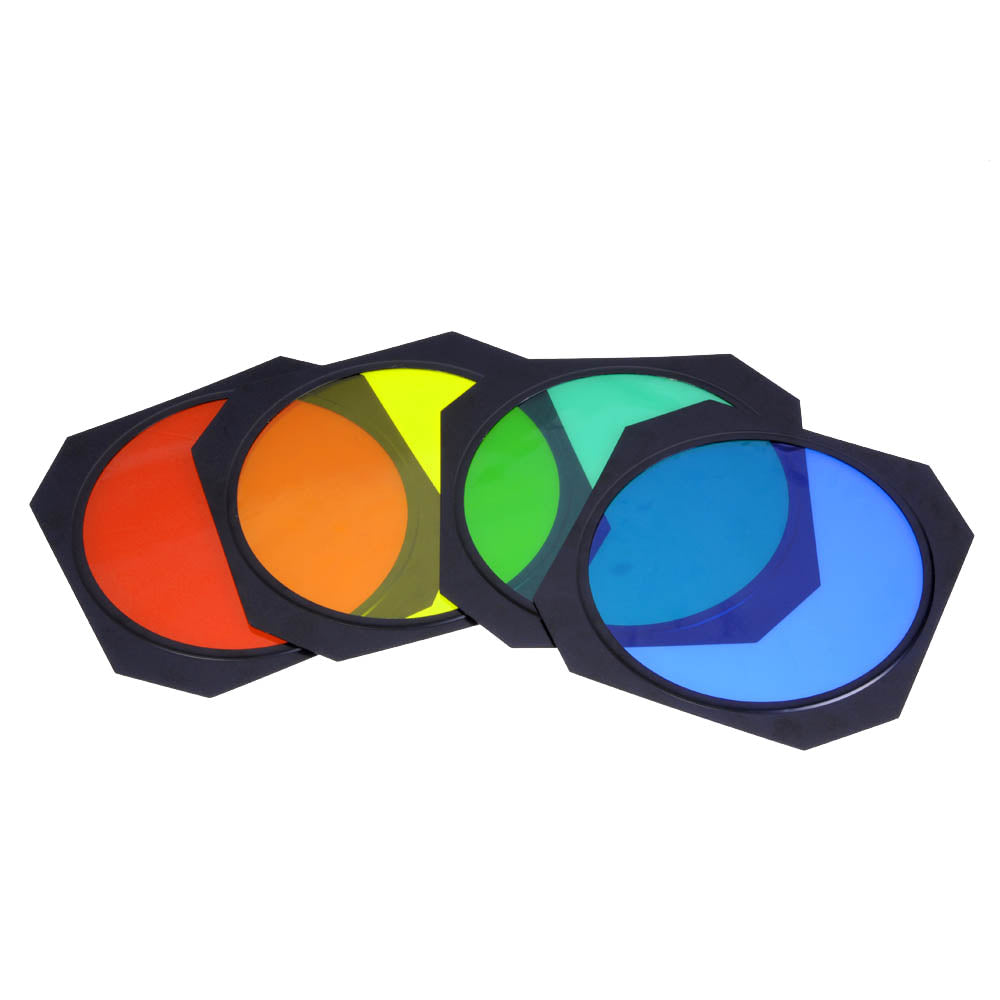 Godox BD04 Universal Barn Door  Set of Four Coloured Gels