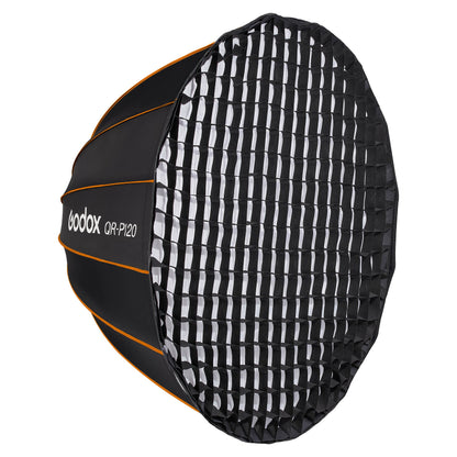 Qr-P120 Quick-Setup Softbox with Honeycom Grid 