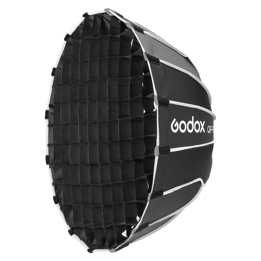 QR-P60T Compact Quick Release Parabolic Softbox with Grid (S-Type Fitting)