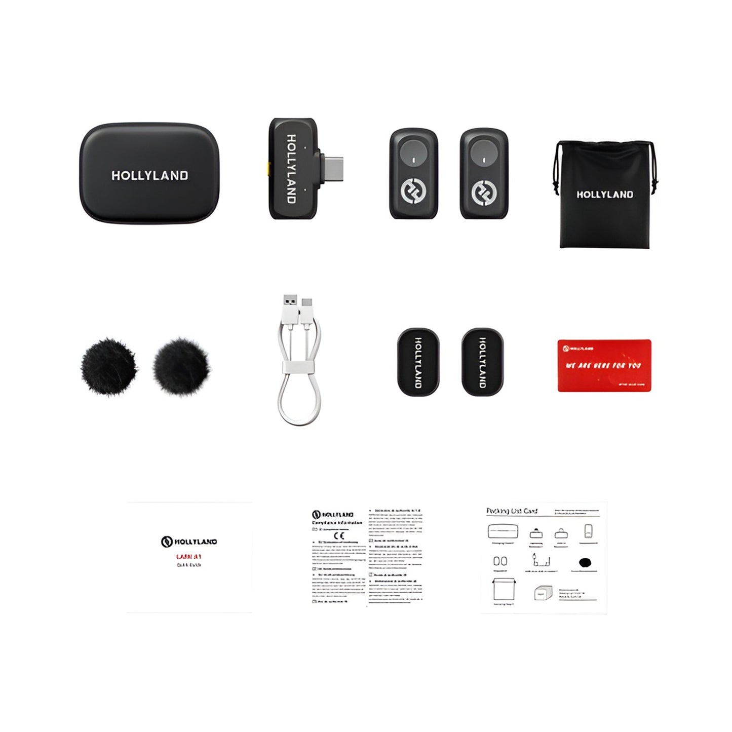 Hollyland LARK A1 Duo USB-C Wireless Microphones (6108 Duo)