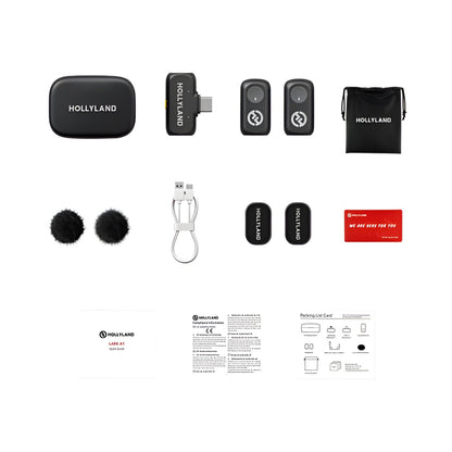 Hollyland LARK A1 Duo USB-C Wireless Microphones (6108 Duo)