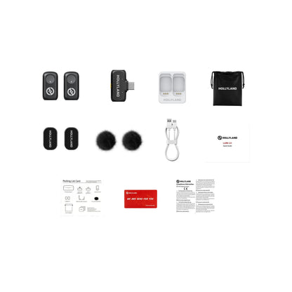 Hollyland LARK A1 Mini Duo USB-C Wireless Microphones (6108 Mini Duo)