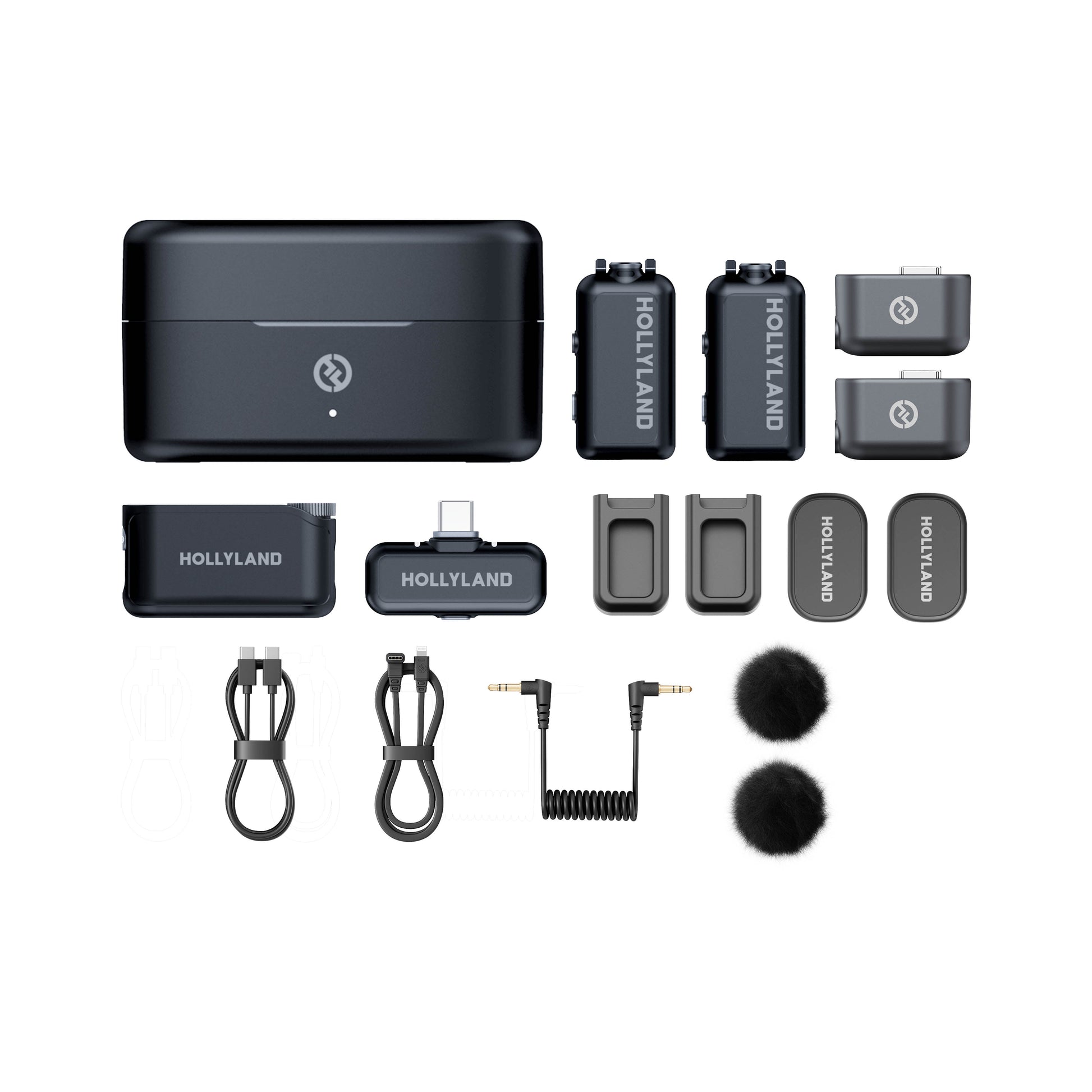 HOLLYLAND Lark Max 2 Wireless Microphone System Combo Kit Box Content