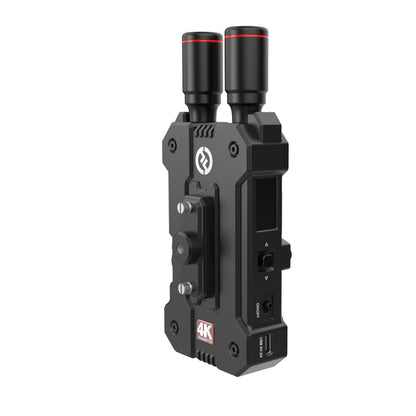 Mars 4K TX Transmitter with two cylindrical antennae on a white background