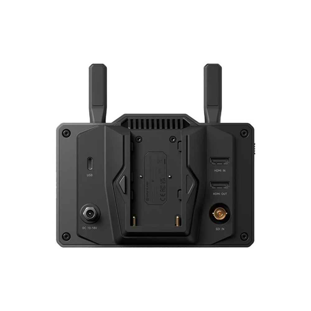 Hollyland Pyro 5 HL-8830 5.5" 4K HDMI Wireless Touchscreen Video Monitor Rear View with Battery Slot