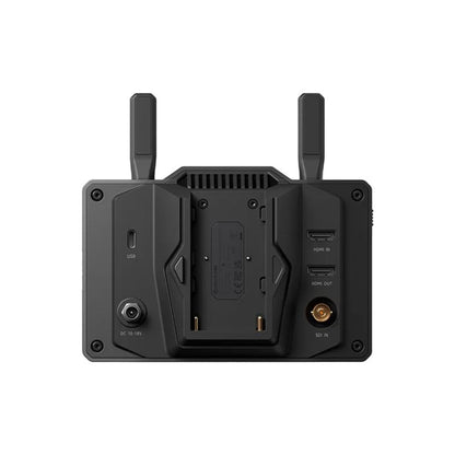 Hollyland Pyro 5 HL-8830 5.5" 4K HDMI Wireless Touchscreen Video Monitor Rear View with Battery Slot