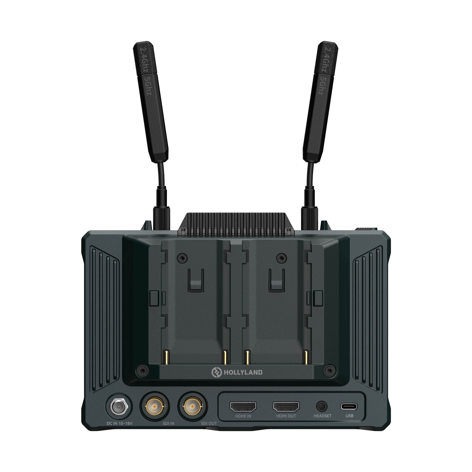 The Hollyland Pyro7 7-Inch Monitor with Built-in Video Transmitter and Receiver (Back View)