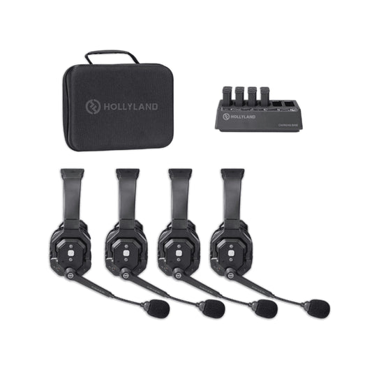 Hollyland Solidcom SE Pro 4S 4 - Person Noise Cancelling Headset Intercom SINGLE-EAR (5601Pro-4S)