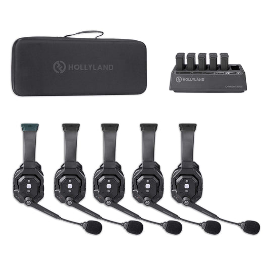 Hollyland Solidcom SE Pro 5S 5 - Person Noise Cancelling Headset Intercom SINGLE-EAR (5601Pro-5S) (SPECIAL ORDER)
