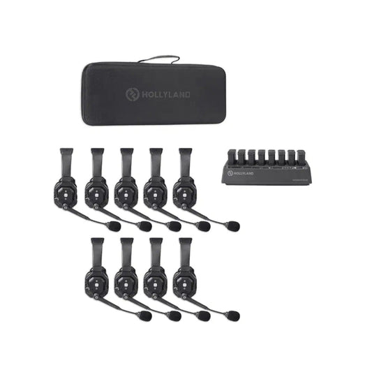Hollyland Solidcom SE Pro 9S 9 - Person Noise Cancelling Headset Intercom SINGLE-EAR (5601Pro-9S) (SPECIAL ORDER)