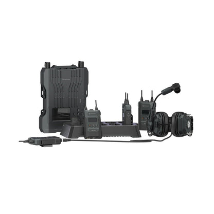 Hollyland Solidcom M1 Pro Wireless Intercom System with 4 Double-Ear Headsets (6801 Pro-4B DE)