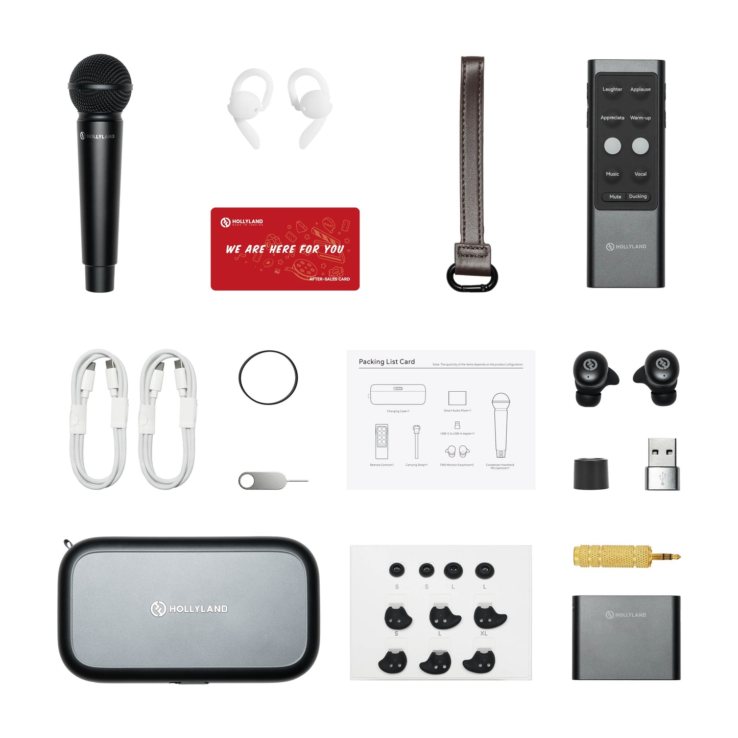Hollyland Melo P1 Wireless Condenser Microphone Combo Kit