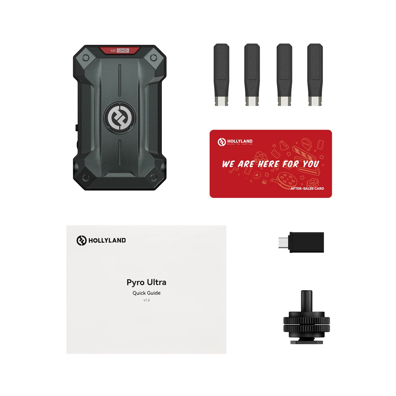 Hollyland Pyro Ultra Transmitter Only Box Content