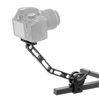 PiXAPRO 360° rotating Stand Panoramic Manual Turntable Camera arm with camera attached