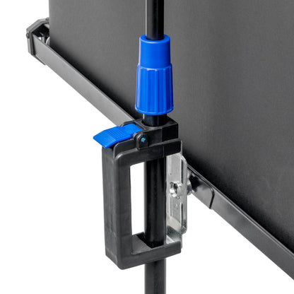 PiXAPRO 78x132cm White Retractable Photo-ID backdrop with stand (Close up of Background rotation mechanism)