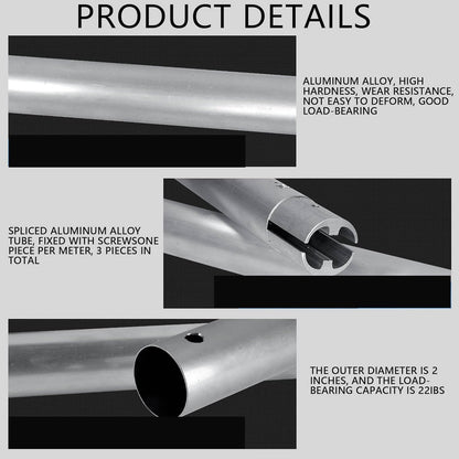 3m (9.8') Metal Crossbar Tube for Manual and Motorised Expansion Drive Background Support Systems (SPECIAL ORDER)