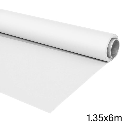 PiXAPRO 1.35x6m Matte White Vinyl Backdrop
