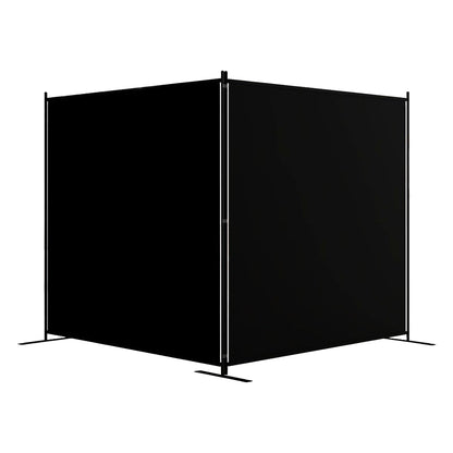 Extra Large Black Twin Panel Folding Photography Background with Stands Angled at 90 Degrees facing away
