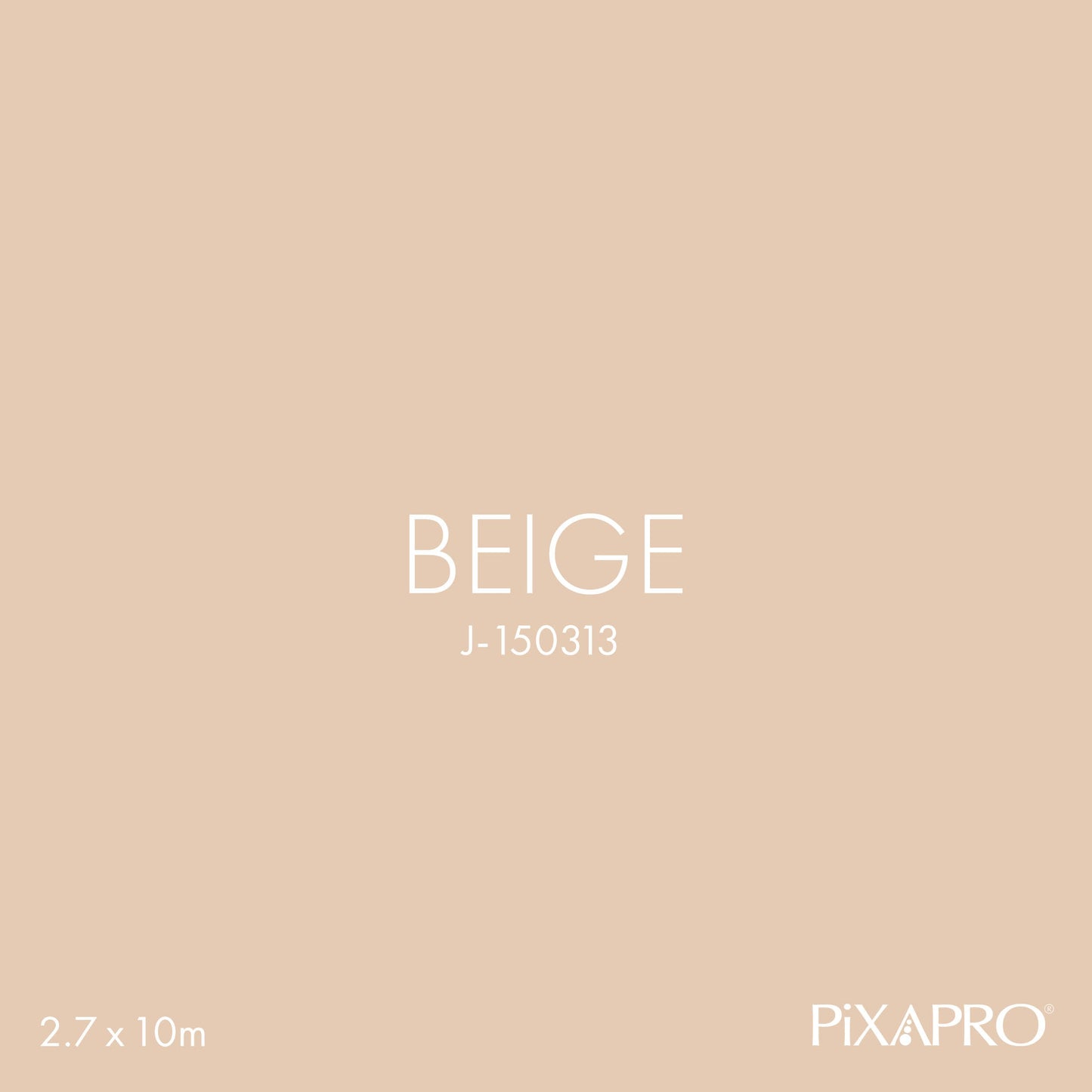 2.7x10m Beige Seamless Paper Background Roll