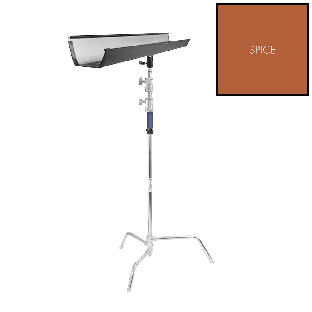 1.35x10m Paper Backdrop with T-Bone Background Bracket & C-Stand