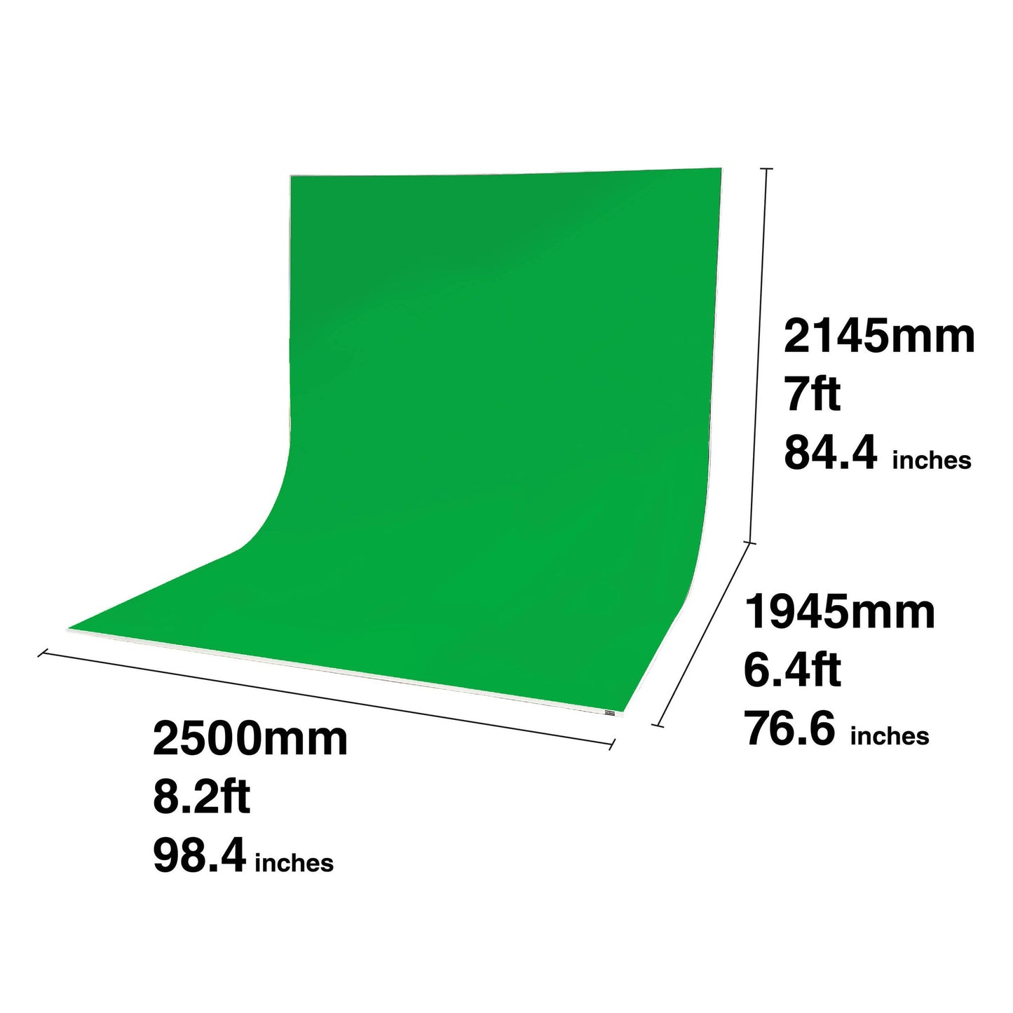 Chromakey Green Fabric Skin for the Cyclorama