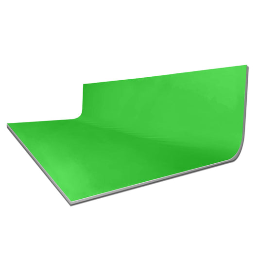 Curved Large Commercial Cyclorama Infinity Cove Backdrop and Frame Bundle Kit V2 - Chromakey Green (SPECIAL ORDER)