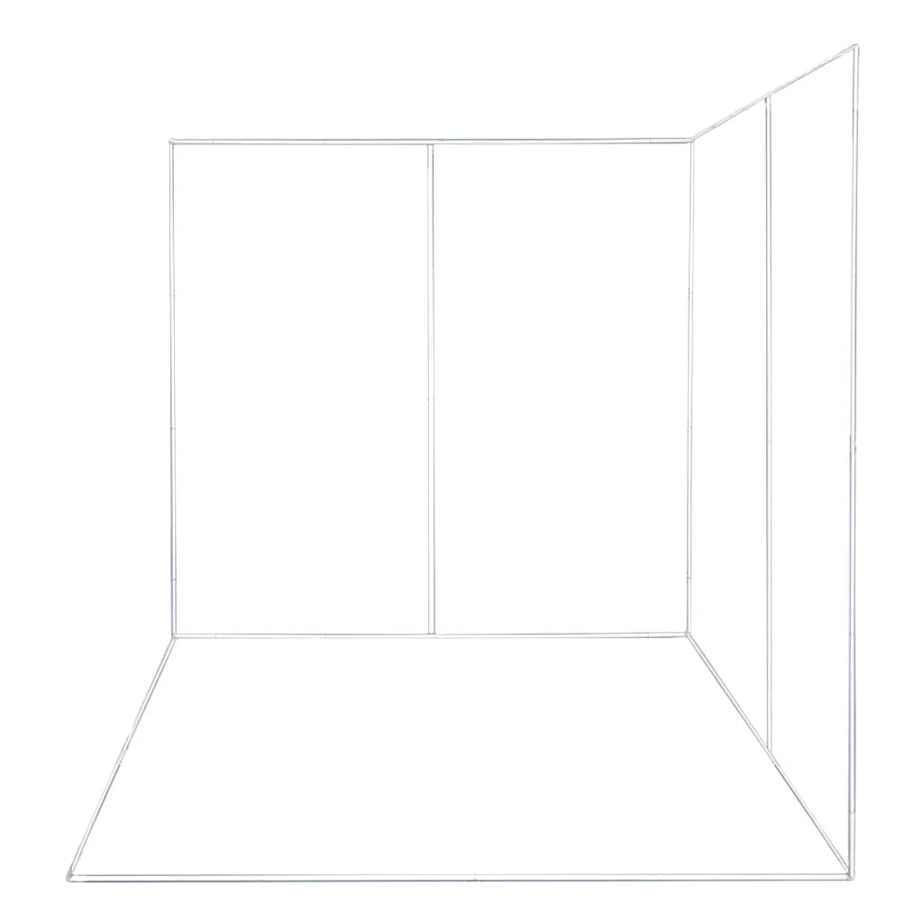 2.4m x 2.4m x 2.4m Wall Studio Photo Booth Corner By PixaPro