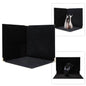 60x60x60cm Black Velvet Tabletop Product-Photography Background Kit