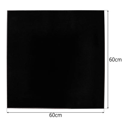 The dimensions of a single panel for the  60x60x60cm Black Velvet Tabletop Product-Photography Background Kit