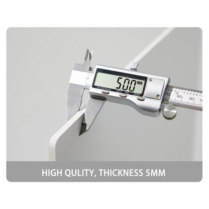 Showing the 5mm thickness of the 60x60x60cm Black Velvet Tabletop Product-Photography Background Kit Panels