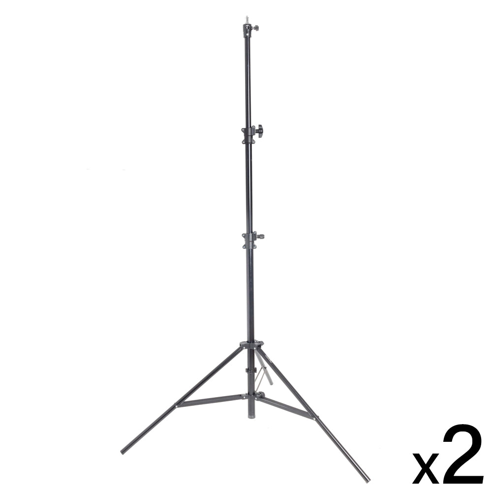 2 x 300cm Air Cushioned Light Stand 
