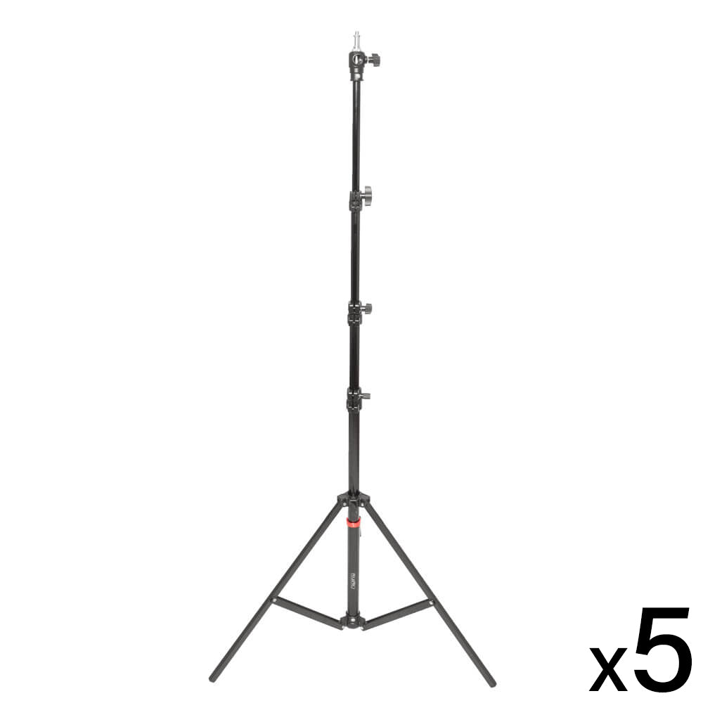 5 x 240cm Retractable Air-Cushioned Light Stand 