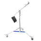 PiXAPRO 532cm Heavy-Duty Stainless-Steel Wheeled Junior Combo Boom Light Stand
