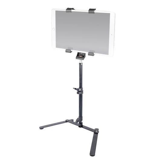 Adjustable Tabletop/Desk Light Stand with Tablet Mounting Bracket