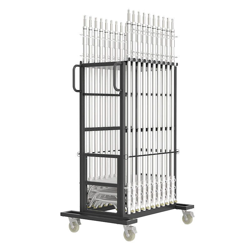 Rolling Storage Workstation Cart with Wheels for C-Stand
