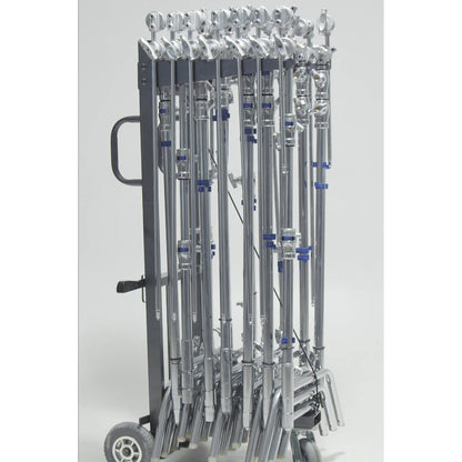 PixaPro Heavy-Duty Large Rolling Utility Cart with Handle With a Number of C-Stands