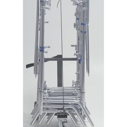 PixaPro Heavy-Duty Large Rolling Utility Cart with Handle Front View