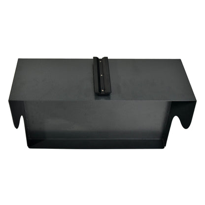 Heavy-Duty Adjustable Height Computer Workstation with Shelves (Back View)