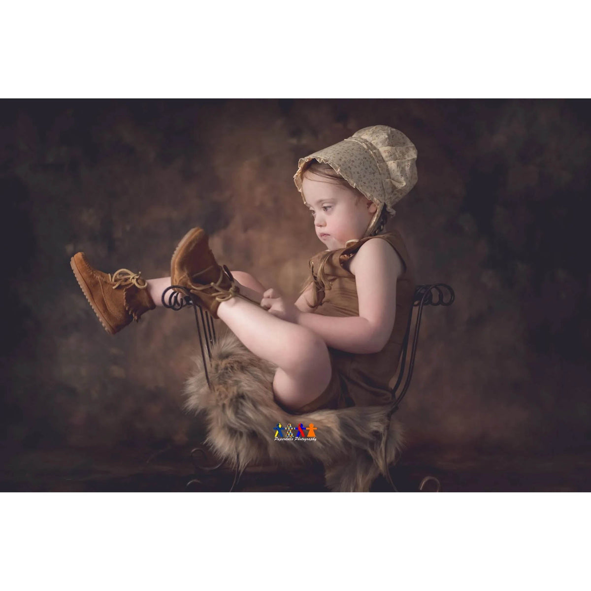 2x3, Brown Oil Painting Abstract Texture Studio Photography Backdrop