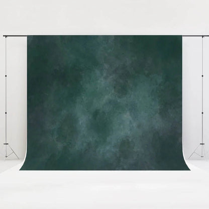 Green textured backdrop with stand on a white background