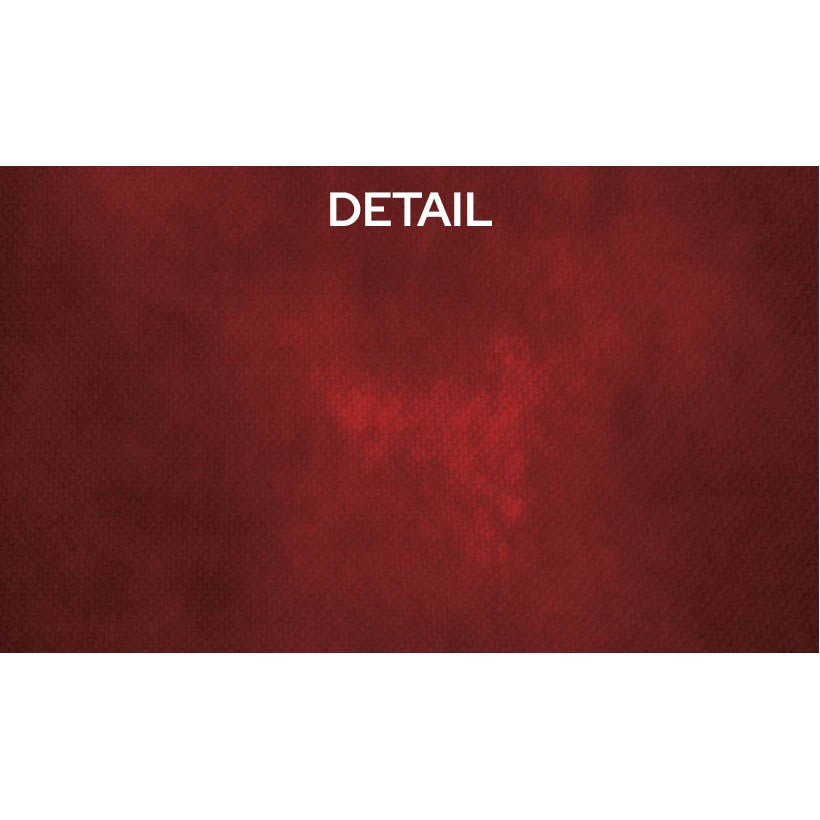 Red textured background with the word 'DETAIL' in white text.