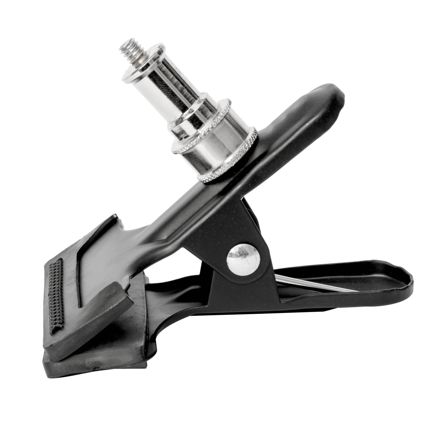 Spring Clip with Spigot (1/4 Thread) Side View